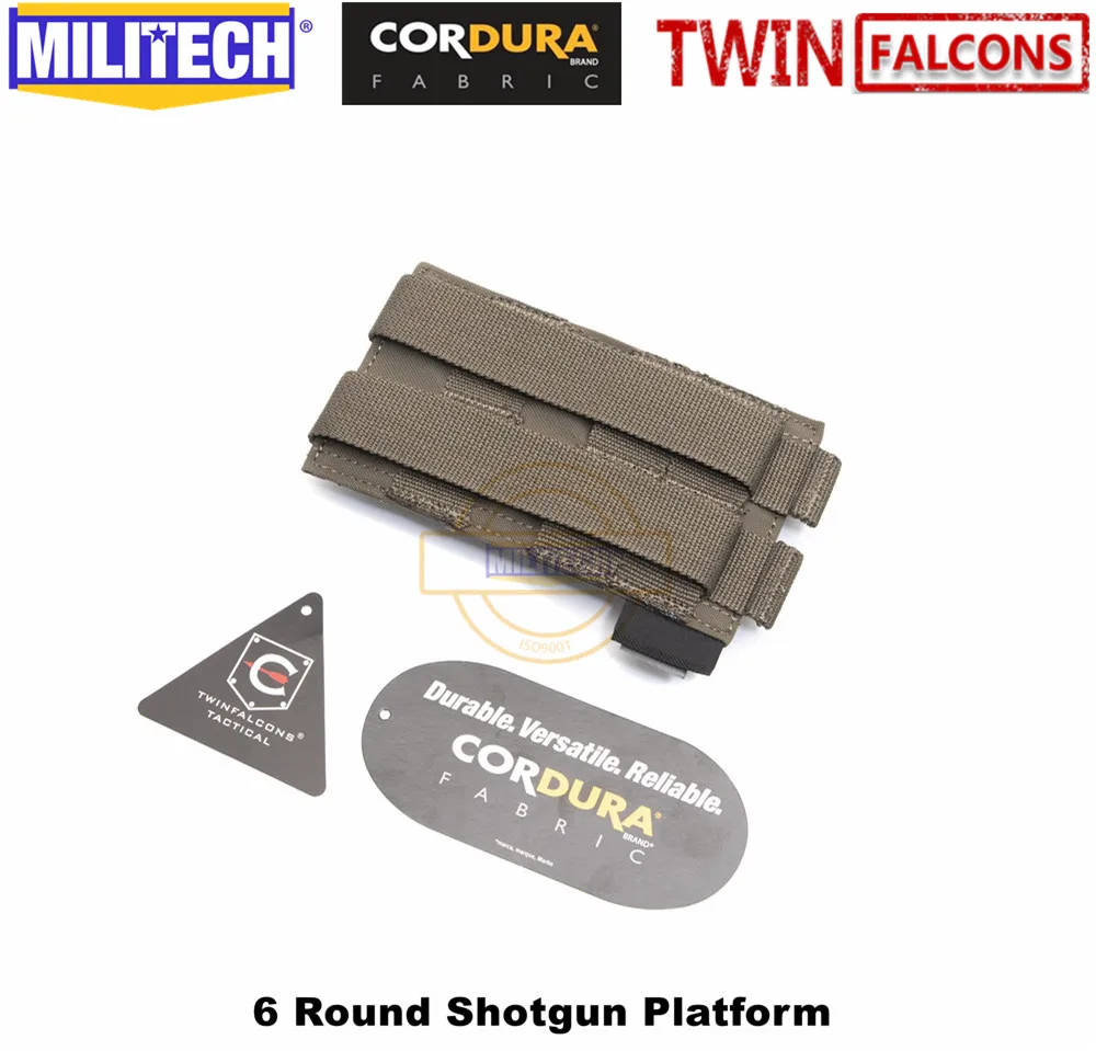 MILITECH TWINFALCONS TW 500D Delustered Cordura Molle Crye CP 6 патронов ружье оболочки платформы патронов мешок эластичная лента патронов база