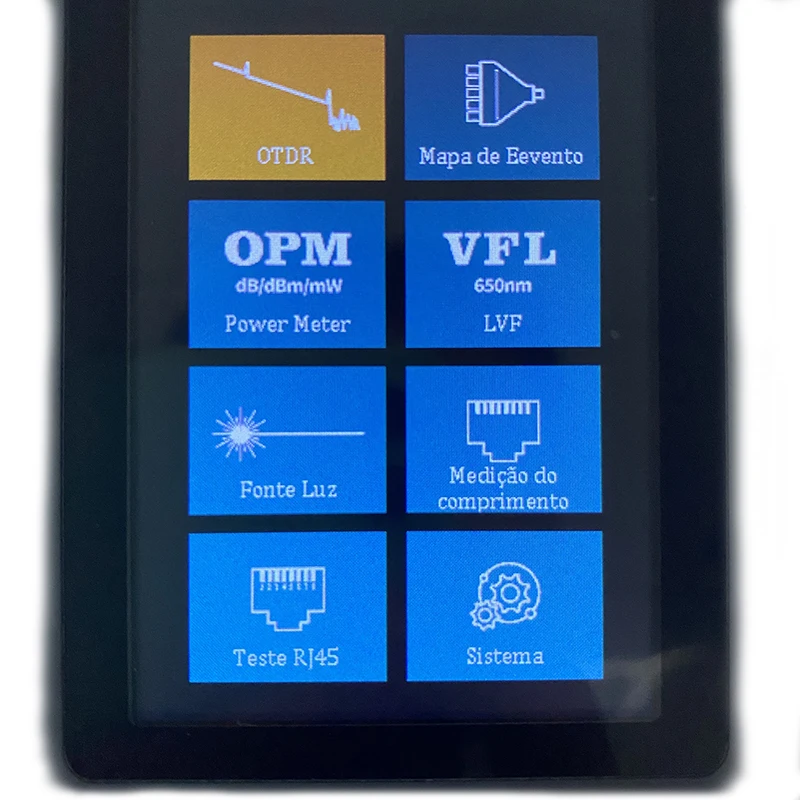 Portuguese OTDR Optical Time Domain Reflectometer