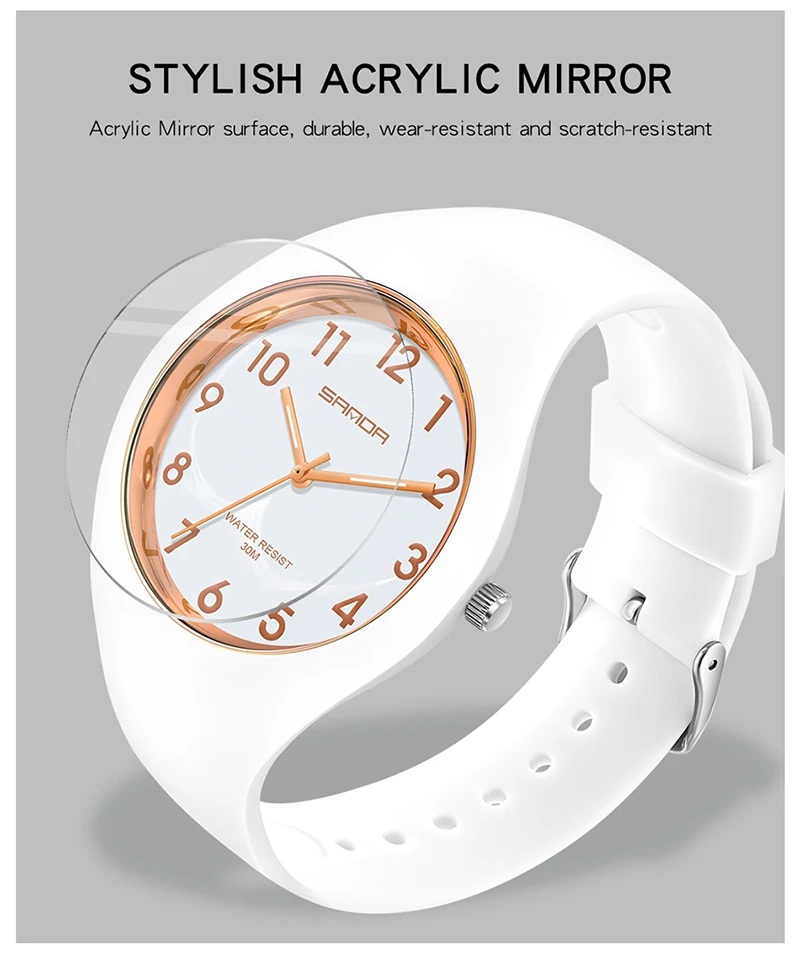 2021 New Sports Electronic 30M Waterproof Multifunction Personality Student Hand Plate Watches Quartz Movement Calendar 6056