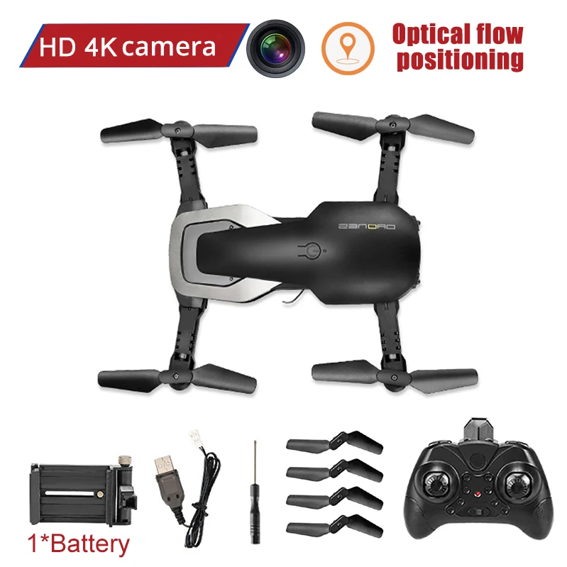 JC-RC-8-4K-P-BK-1B FPV wifi 720P камера Дрон с камерой HD RC Квадрокоптер вертолет селфи Дрон Профессиональный Дрон игрушка для детей 14 лет - Color: JC-RC-8-4K-P-BK-1B