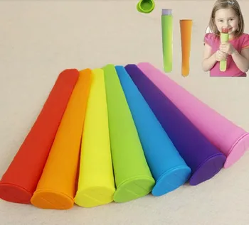 

800pcs/lot 2015 Hot Silicone Popsicle Mold / Ice Pop Molds / Ice Cube Tray / Ice Cream Tubs Tools