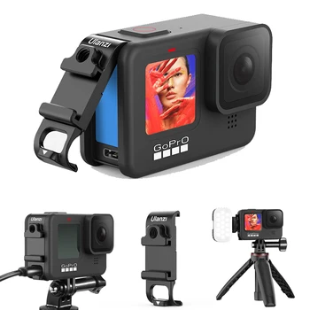 

Ulanzi GoPro 9 Battery Cover Chargeable Metal Battery Lid Shell With Cold Shoe 1/4 Screw For GoPro 9 Sport Camera Accessories