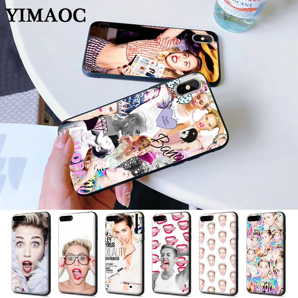 Miley Cyrus мягкий резиновый силиконовый чехол для iPhone 5 5S 6 6S Plus 7 8 11 Pro X XS Max XR |