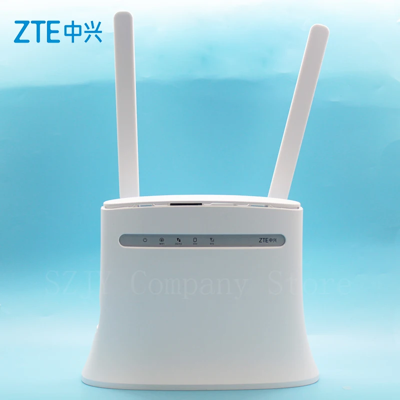 Zte разблокированный MF283u LTE/4G беспроводной Wi-Fi маршрутизатор Точка доступа-100 Мбит/с белый+ 2 шт 4G белая антенна