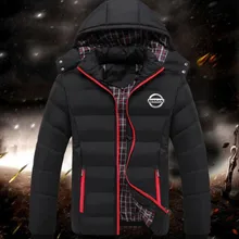 Высокое качество, новинка, мужские толстовки, зимняя мужская Толстовка nissan, толстовки, утолщенное теплое пальто, худи, куртки, пуховик с принтом