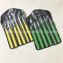 Цветной Пинцет шесть наборов прецизионных пинцетов без статического электричества 6 шт. зажим Птичье гнездо гребень для волос пинцет из нержавеющей стали