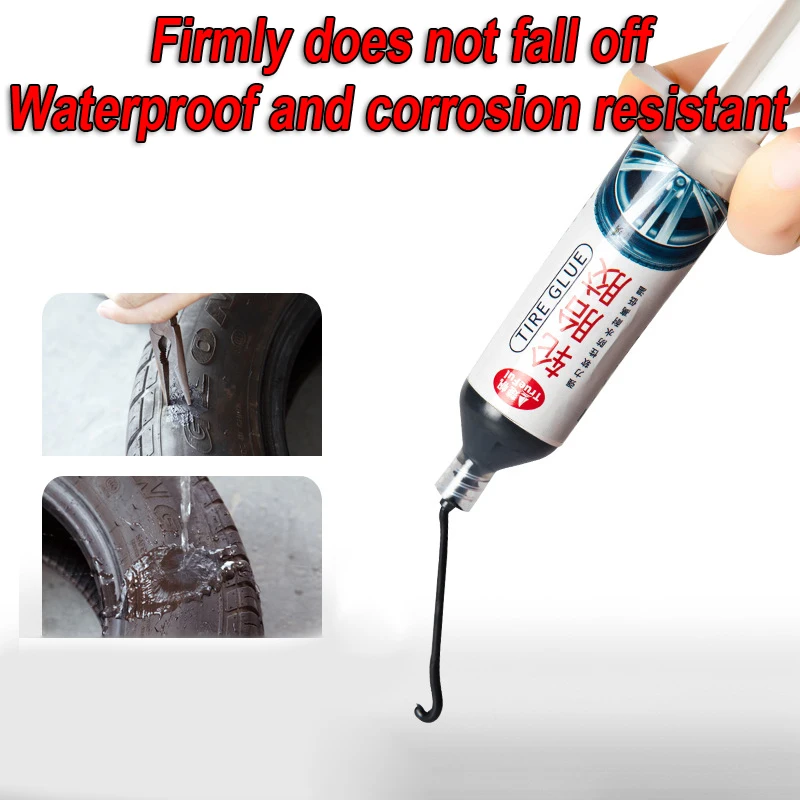

Car Trucks Tire Glue Rubber Handle Tyre Black Paste 30mL Waterproof Dent Supply