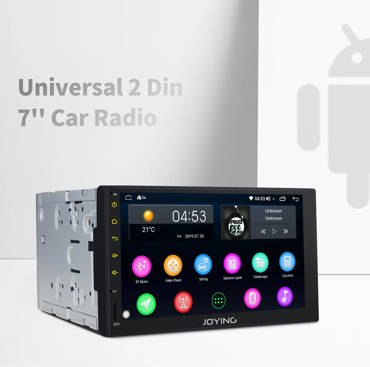 Clearance 7"Double 2 Din Head Unit GPS Navigation Octa Core Android 8.1 Universal Car Radio Cassette Stereo No DVD Player Built-in DSP 0