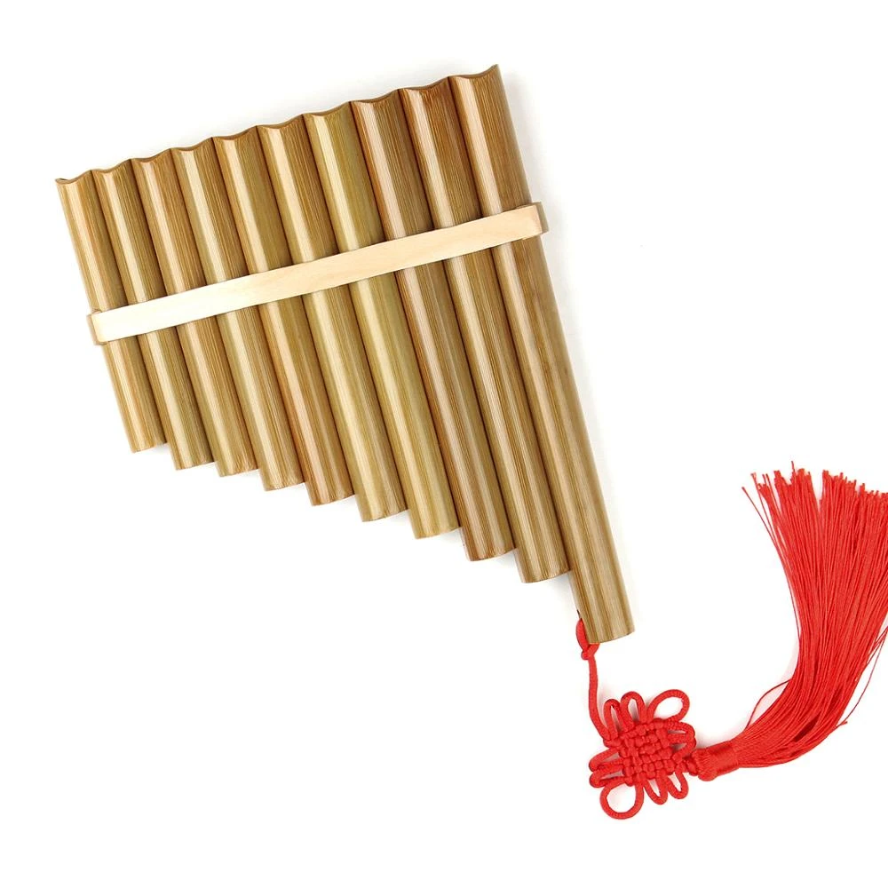Tourist concert Screech Flauta de Pan de bambú, instrumento Musical tradicional chino de viento de  madera, de alta calidad, con tecla C de 10 tubos|Flauta china vertical de  bambú| - AliExpress