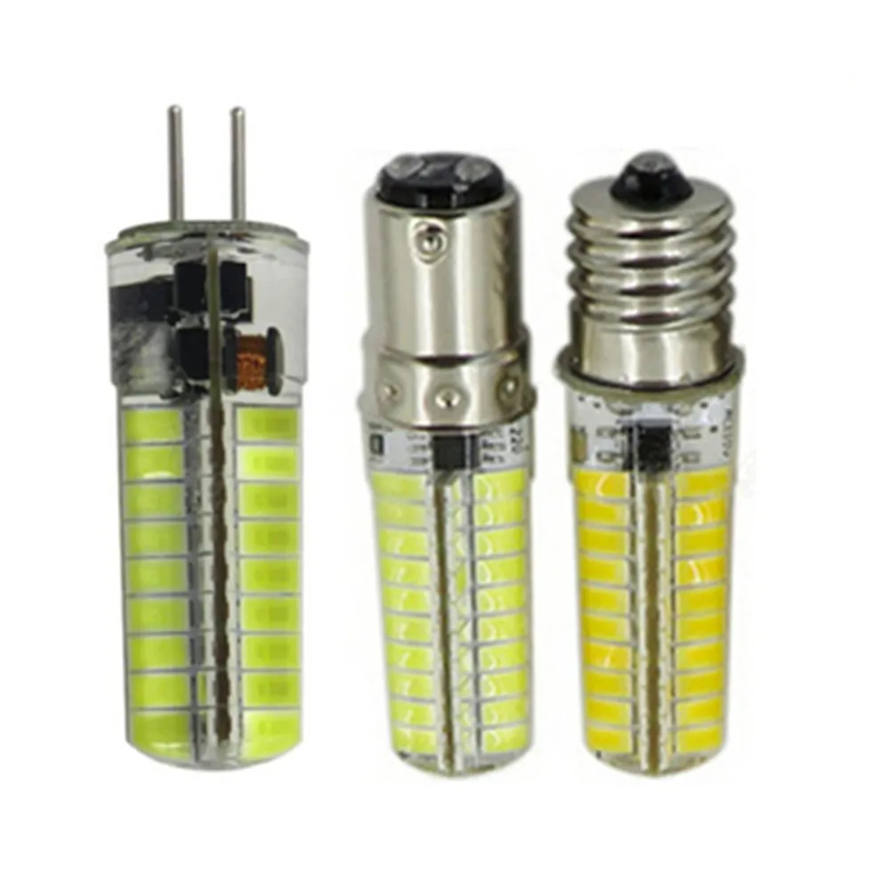 Светодиодные лампы E12 12 В E11 24 E17 AC12V E14 G5.3 Gy6.35 BA15S DC ~ G4 5730-72SMD BA15D | Лампы и освещение
