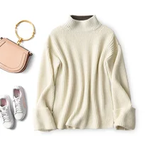 

SHUCHAN Turtleneck 100% Cashmere women winter sweater clothes High Street autumn winter free shipping items clothes for women