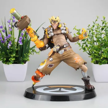 

Hot Game OW Jamison Fawkes PVC Action Figures Collectible Junkrat Model Doll Birthday Gift 23cm