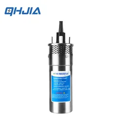 Stainless Steel Solar Submersible Pump Electric DC 12V 24V Mini Water Pump Deep Well Pumping Household Intake High Head Flow 70M