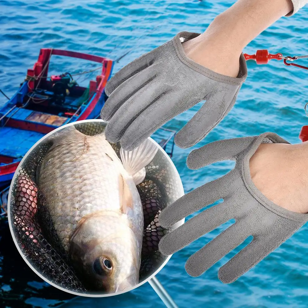 Перчатки для рыбалки водонепроницаемые анти-рыболовные перчатки не скользящий одиночный ручная одежда Водонепроницаемые перчатки Hppe латексные анти-штаббирующие рыбные ловли