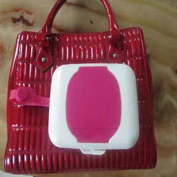 

Baby Wipes Case Wet Wipe Box Dispenser For Stroller Portable Rope Lid Covered Tissue Boxes