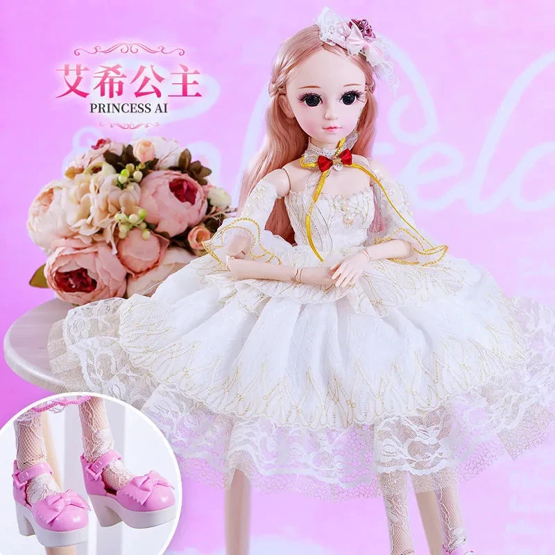 thumbnail image 1 of Muñecas de moda para niñas de 60 cm, grandes, originales, hechas a mano, 1/3, conjunto completo, 15 muñecas articuladas, juguetes para niñas, Gif para niños, muñecas de moda, 1 of 5