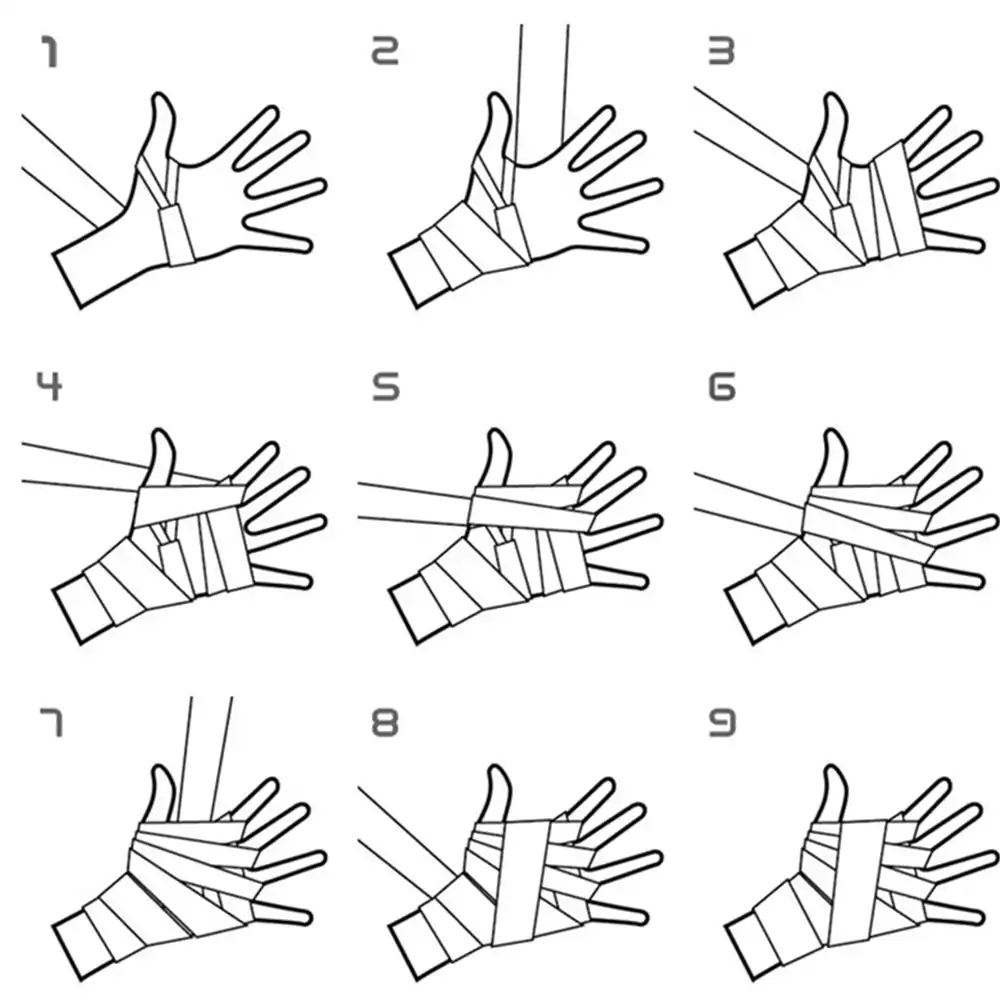 5m boxing bandages cotton tied hands with fightin