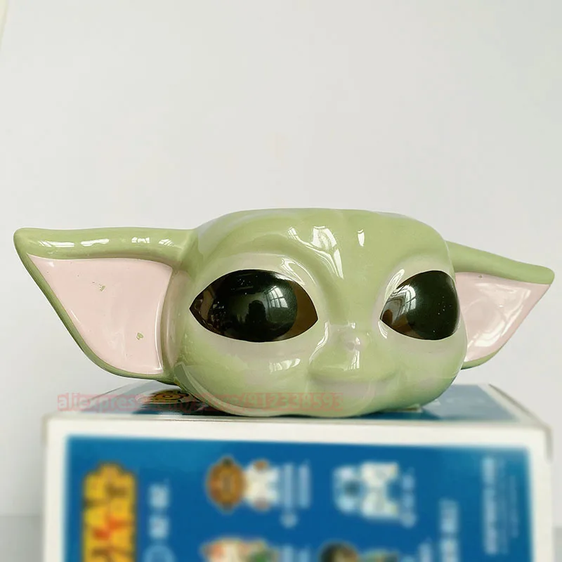 Yoda Baby Straw Kawaii Anime Figure Star Wars Plastics Drinking