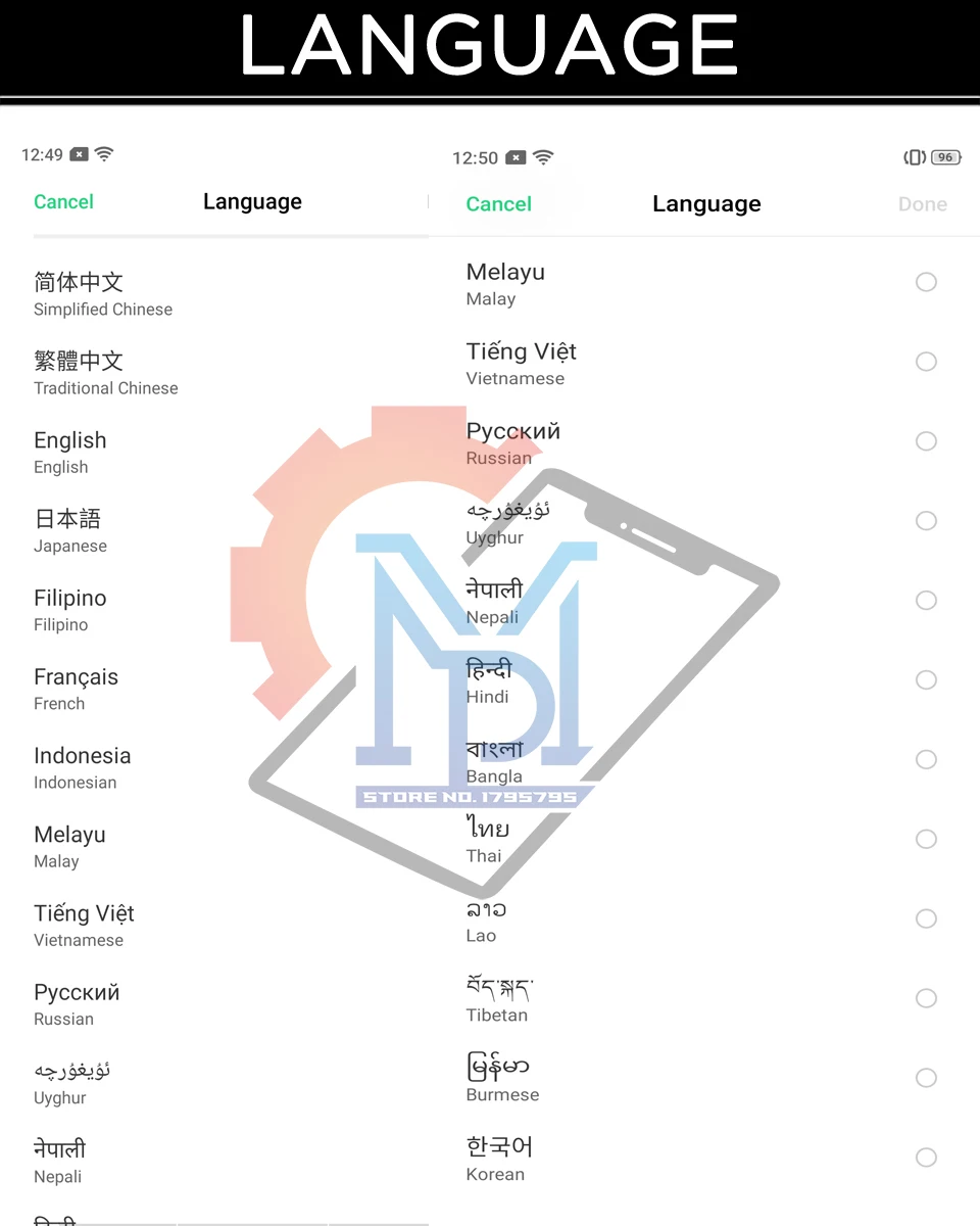 Screen via Language Shot  -4
