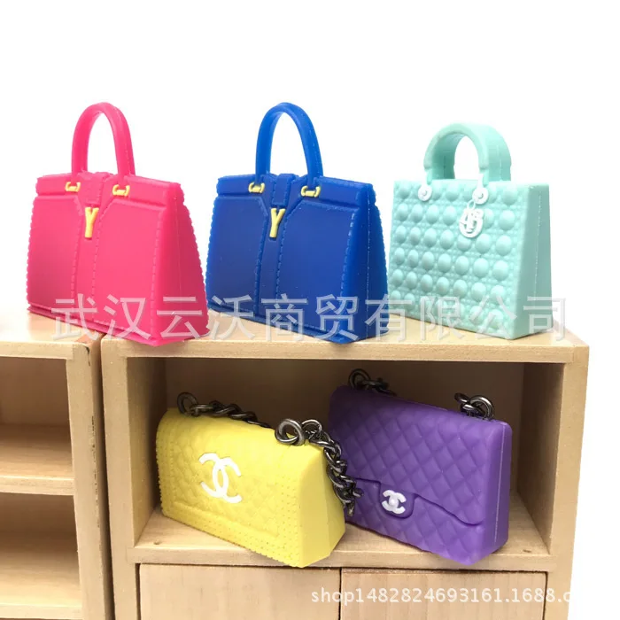 

1: 12 Dollhouse Mini Model BJD Related Products Props 6 Points Baby for Famous Brand Handbag Bag