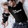1Pc Player 1 Player 2 Funny Father Son Look Tshirt Summer Short Sleeve T-Shirt For Daddy Baby Bodysuit Family Matching Clothes 5
