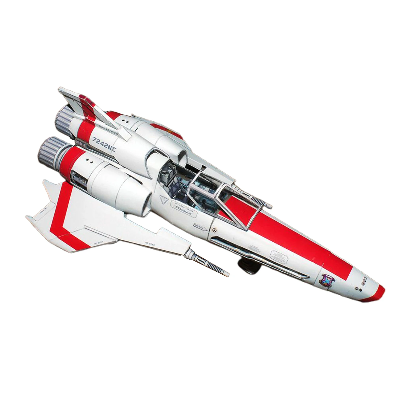 Battlestar Galactica Mk II Ship 3D Paper Model Kit Spaceship DIY Spacecraft Crafts 15x9cm not suitable novices 3d paper model aircraft paper model military ship model