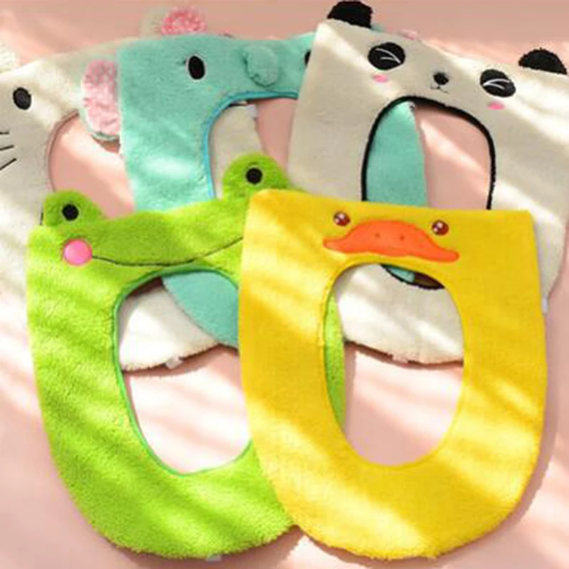 

Hot Sale Soft Comfortable Cute Cartoon Toilet Seat Cover for Bathroom Products Lid Pad Bathroom Protector Closestool