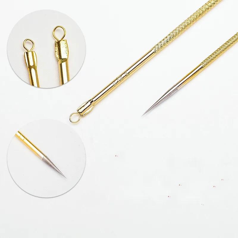 Stainless steel professional blackhead acne needle pick acne acne needle beauty needle tool long / short 2 sticks