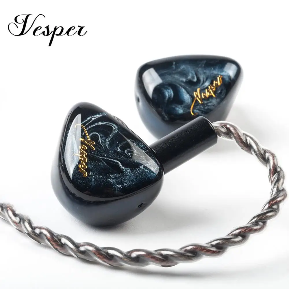 Наушники-вкладыши QOA Vesper 1BA + 1DD гибридные наушники с драйвером спортивные