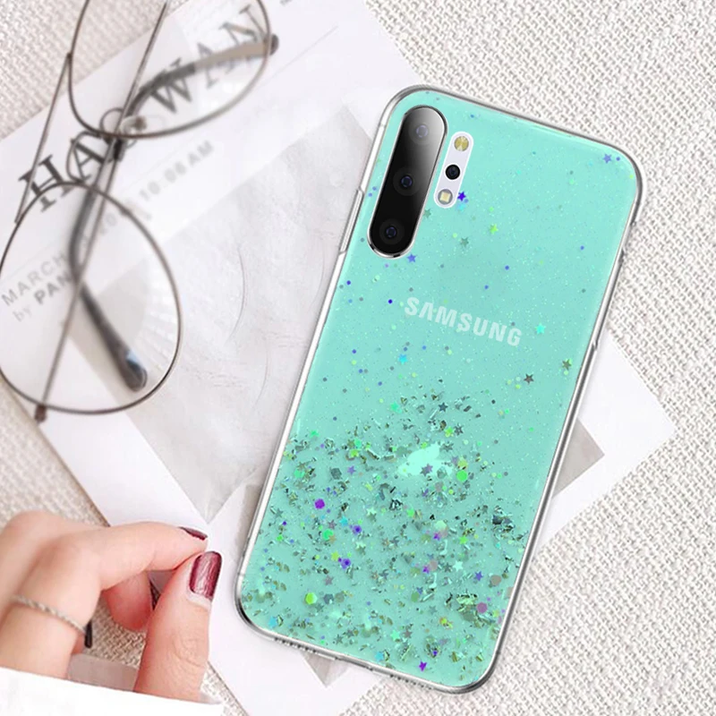 Градиентый Блестящий Star чехол для телефона Samsung Galaxy S20 ультра S10 S10E S9 S8 Note 8 9 10 плюс