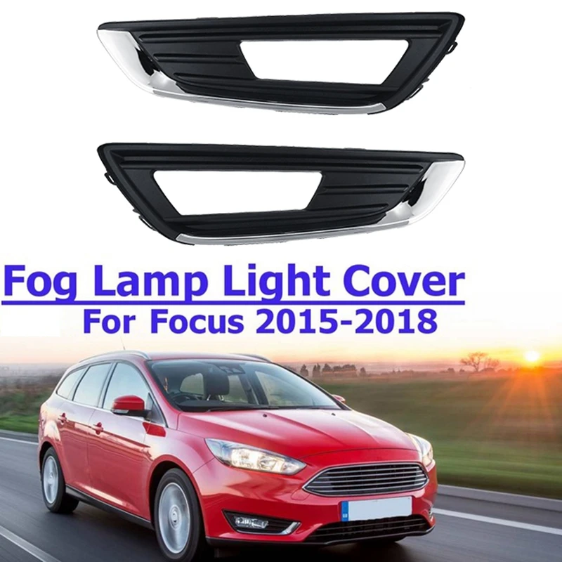 1 Pair Car Front Fog Light Cover for Ford Focus 2015-2018 DRL Driving Frame Decoration | Автомобили и мотоциклы