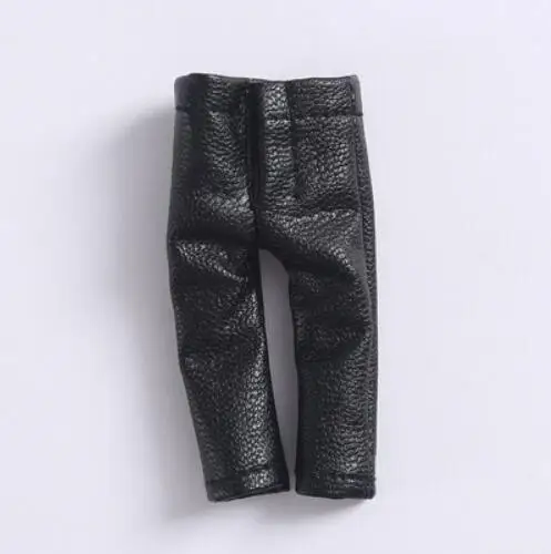 Классная Кукла одежда кожаные пальто и куклы штаны для ob11, obitsu 11, holala, 1/12bjd кукольная одежда аксессуары для куклы - Color: black pant