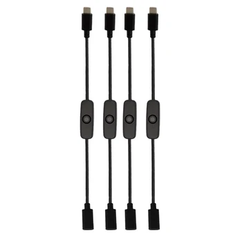 

for Raspberry Pi Power Switch Raspberry Pi 4 Power Switch Supply Cable USB C Power Switch Type-C Power Switch(4PCS)