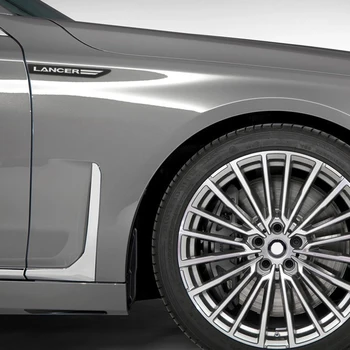 

Car Styling 2pcs Side Wing Badge Emblem Fender Sport Car Sticker for Mitsubishi Lancer accessories car styling