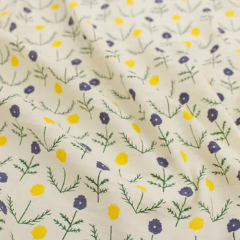 

2020 Spring and Summer New Cotton Floral Print Fabric Rules Floral Dress Bamboo Wash Cotton Cloth