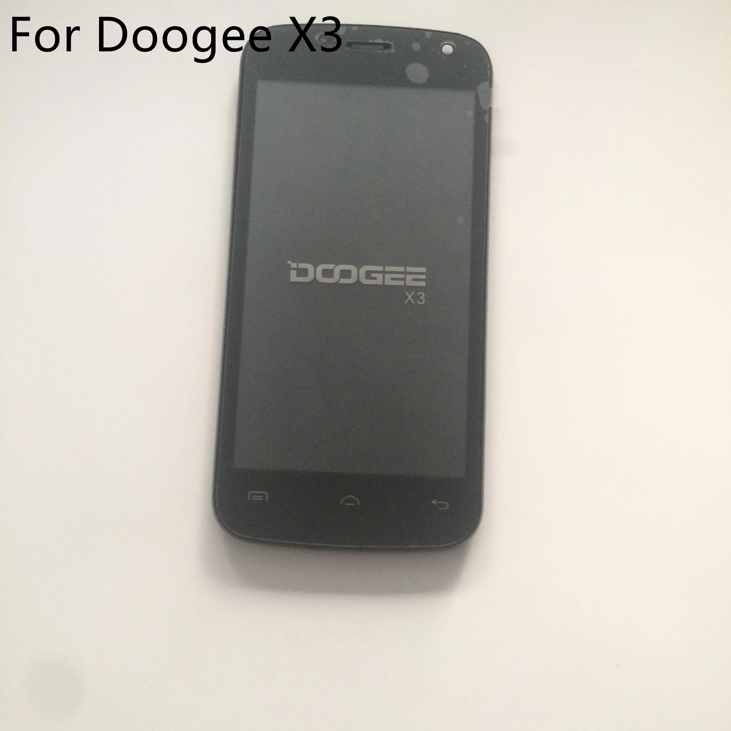 Б/у ЖК-экран + сенсорный экран рамка для DOOGEE X3 MT6580 Quad Core 4 5 дюйма 854x480 Бесплатная
