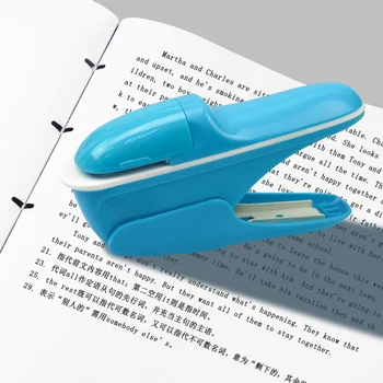

Simple Hand-held Stapler Mini Safe without Staples Staple Free Stapleless8 Sheets Capacity for Office School Paper Binding