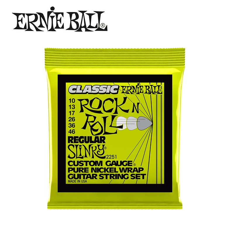 3 пакеты! Оригинальный Ernie Ball 2251 классический рок н ролл обычный Slinky электрогитара