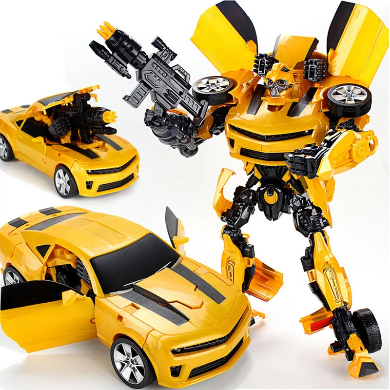 Online 42cm Robocar transformación bumbles bee Robot coche modelo juguetes clásicos figura de acción regalos para niños niño juguetes música coche modelo