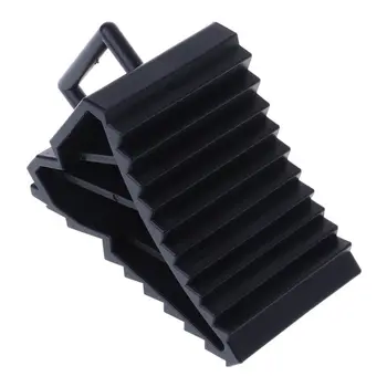 

2 Pcs Antislip Vehicle Car Truck Wheel Tire Chock Stop Block Black