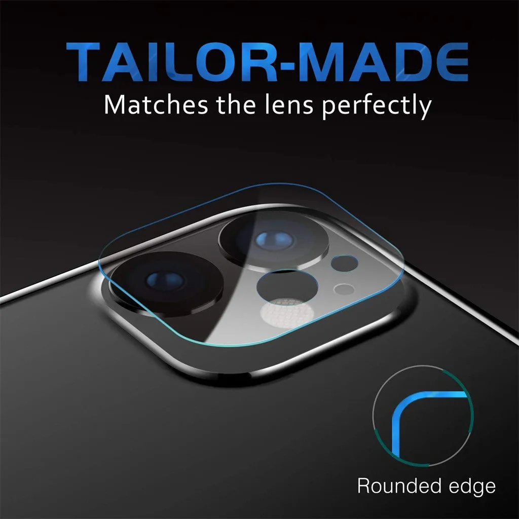 4PC Hardness Protection Dirtproof Explosin-proof Back Camera Lens Fibre Glass Screen Film Protector For iphone 11 6.1inch
