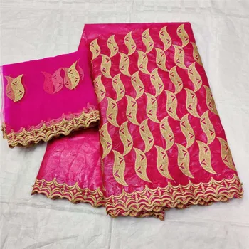 

7yards hot selling bazin riche fabric with lace 2020 newest cotton swiss lace fabric nigerian dry lace stones guinea brocade