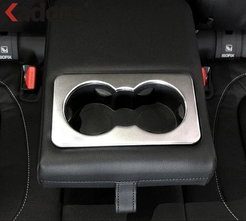 

For Jaguar F-PACE F Pace 2016 2017 2018 Water Cup Holder Drink Center Console Surround Cover Trim Bezel Molding Car Styling