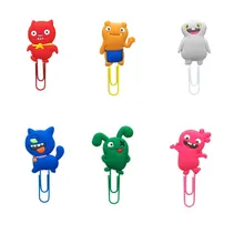 8 шт. милые куклы закладки для детей мультфильм книга марка скрепки страницы держатель для школы, учителя, офиса питания детей Рождественский подарок