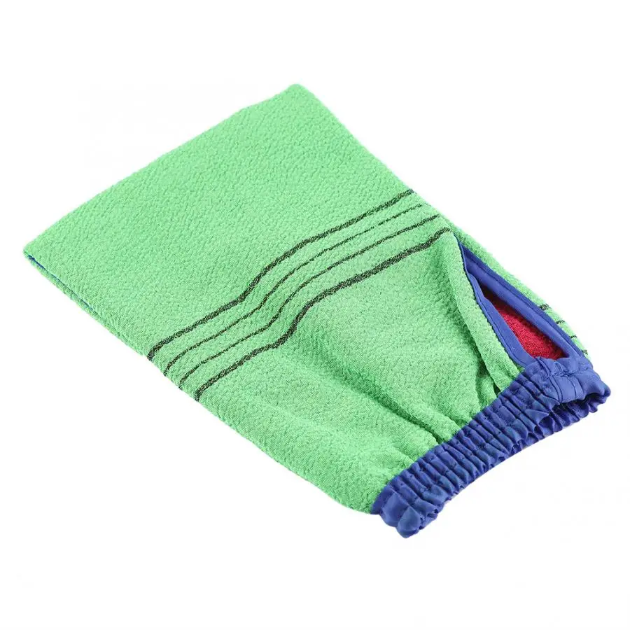 1Pcs Double Sided Body Exfoliating Glove Mitt Bath Shower Scrubbing Cloth Towel Bathing Tool