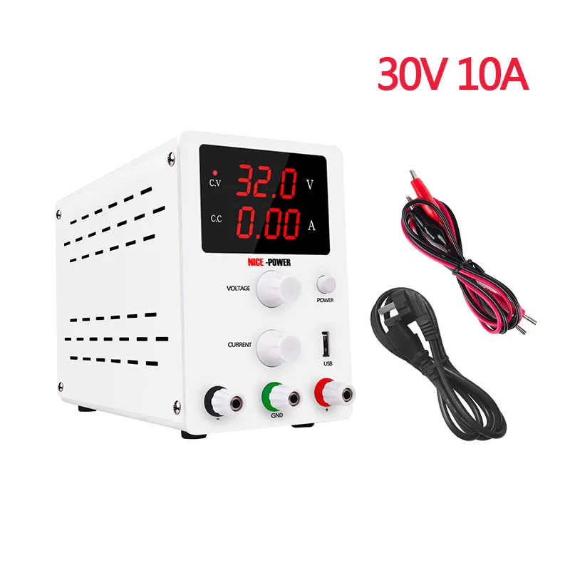 R-SPS3010(white) Мини Высокоточный лабораторный 30 в 10 А светодиодный импульсный Регулируемый источник питания постоянного тока цифровые трансформаторы переменные источники питания - Цвет: R-SPS3010(white)