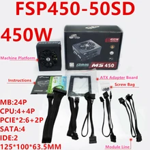 PSU для FSP классическая версия MS 450 SFX 80PLUS Бронзовый модуль тихий маленький источник питания 450 Вт блок питания FSP450-50SD