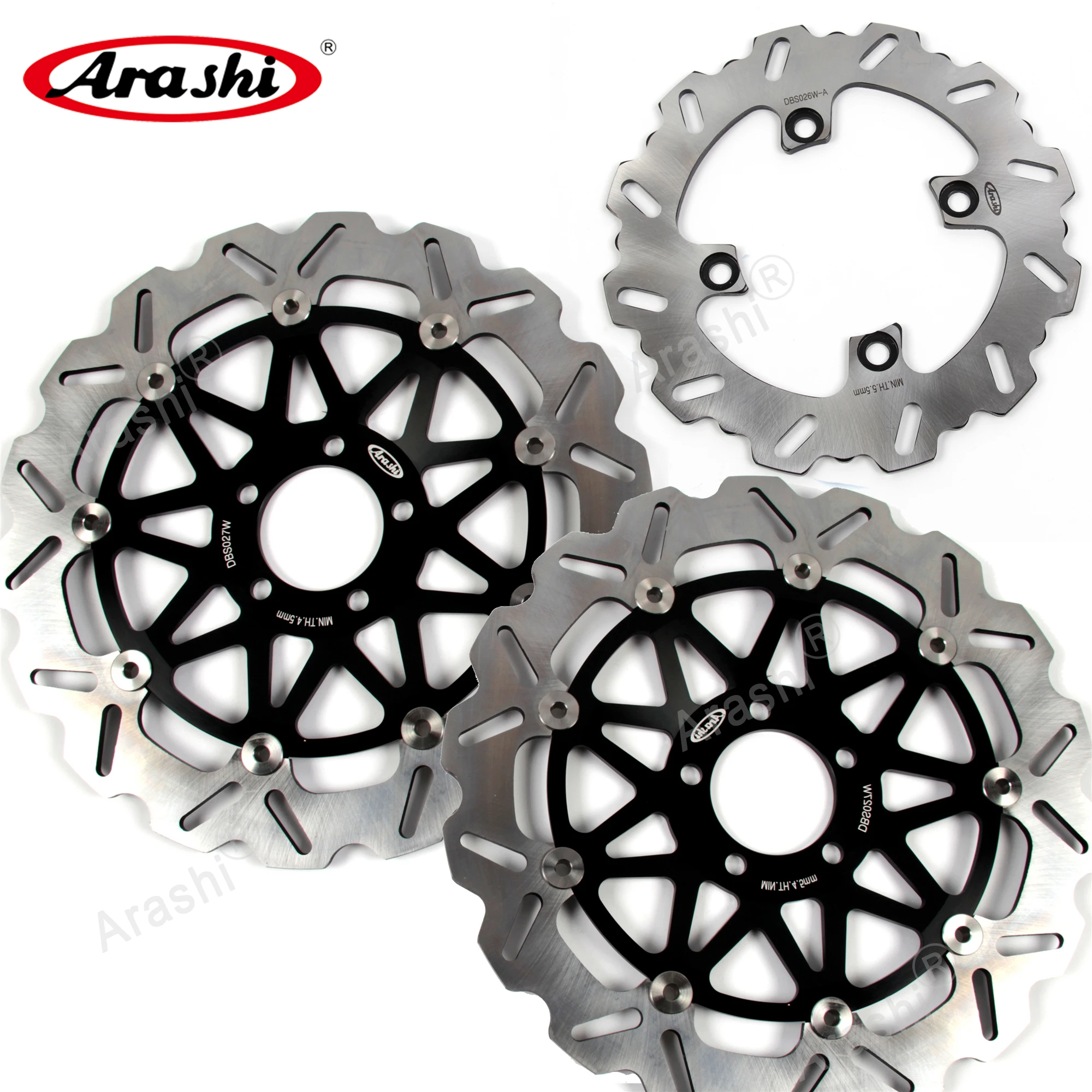 ARASHI NINJA ZX12R CNC Передние Задние тормозные диски для KAWASAKI ZX 12R 2000 2001 2002 2003 аксессуары
