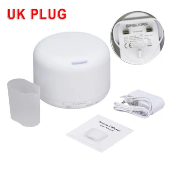 

500mL 7LED Ultrasonic Aroma Essential Oil Diffuser Air Purifier Humidifier Uk