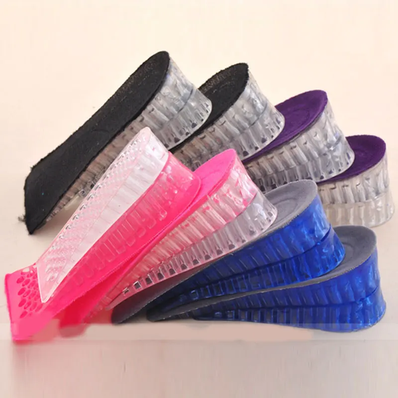 

Invisible Increase Silicone Insole Double Layer Adjustable Heightening Shoe Pad Unisex Solid Color Heel Pad High Quality 1 Pair